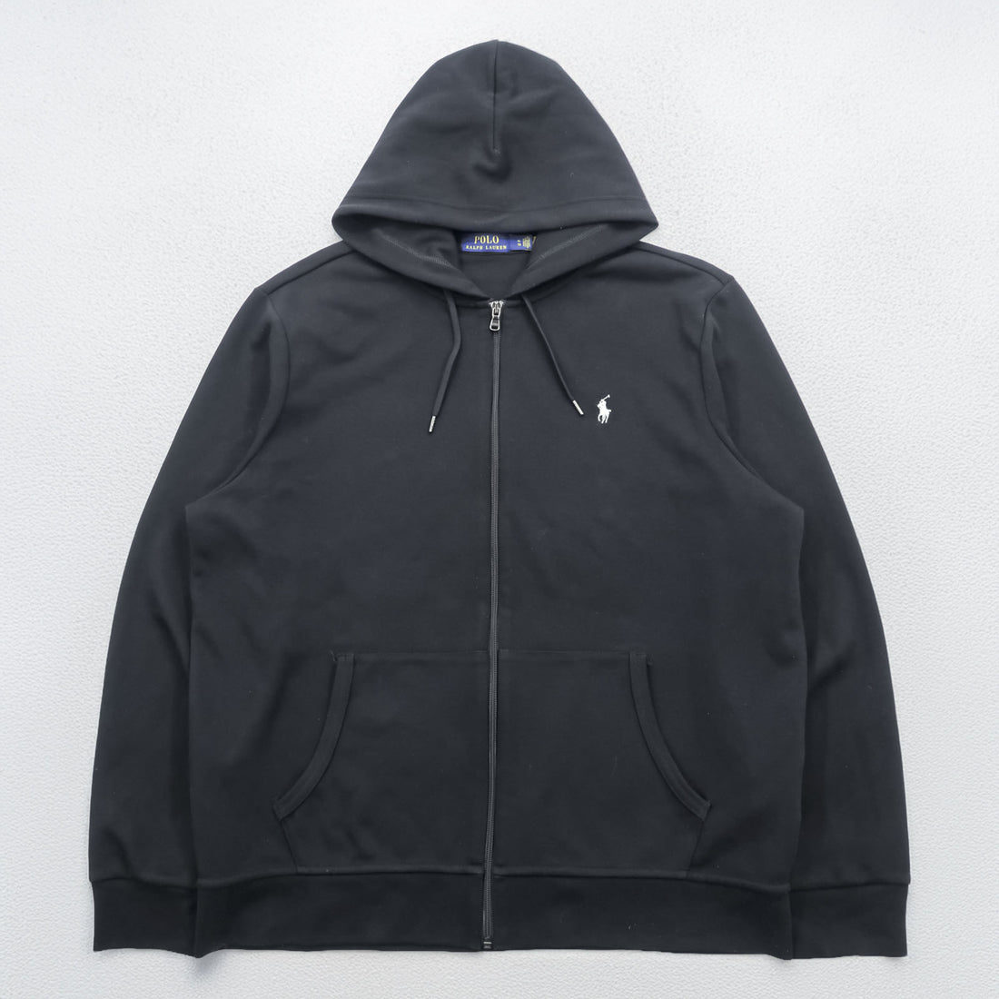 Polo Ralph Lauren Zip Up Hoodie XL~ Black with Small Pony Embroidery