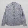 MATE L'EAU VESTES SHIRT チャイナシャツ L グレー コットン ユーロワーク 聖林公司 チュニジア製
