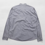 MATE L'EAU VESTES SHIRT チャイナシャツ L グレー コットン ユーロワーク 聖林公司 チュニジア製