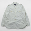 POLO SPORT RALPH LAUREN 90年代 サファリシャツ ミリタリー ワークシャツ L ベージュ フラップ 胸ポケット