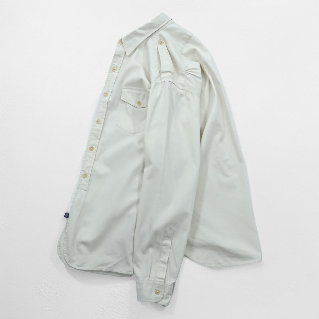 POLO SPORT RALPH LAUREN 90年代 サファリシャツ ミリタリー ワークシャツ L ベージュ フラップ 胸ポケット