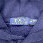 Polo Ralph Lauren ポロベア プルオーバー パーカー M ネイビー サイドポケット コットン