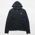 Polo Ralph Lauren ポロベア ジップパーカー L ブラック フロントポケット コットン