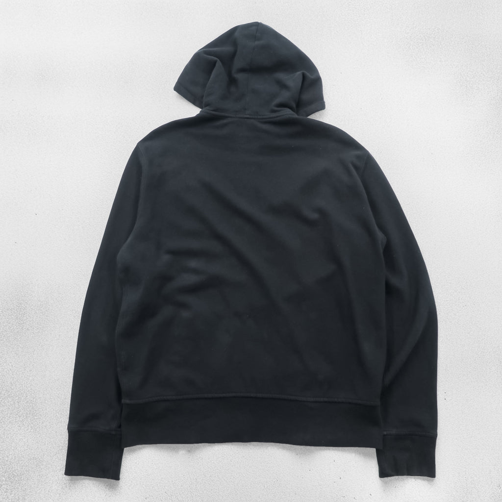 Polo Ralph Lauren ポロベア ジップパーカー L ブラック フロントポケット コットン