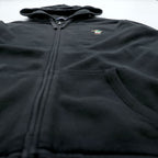 Polo Ralph Lauren ポロベア ジップパーカー L ブラック フロントポケット コットン
