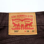 Levi Strauss Warm 505 Regular Fit Stretch Pants, Size S, Brown, 00505-2241