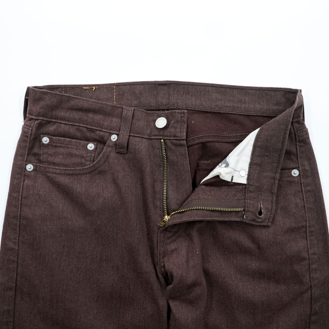 Levi Strauss Warm 505 Regular Fit Stretch Pants, Size S, Brown, 00505-2241
