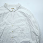 KAPITAL 日本製 ガーゼシャツ 長袖ラグランスリーブシャツ XL ホワイト コットン 胸ポケット
