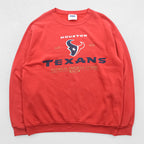  CSA 90s USA Made Vintage Football Sweatshirt Red L Cotton