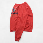  CSA 90s USA Made Vintage Football Sweatshirt Red L Cotton