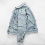 Levi's 大戦モデル 1stタイプ ビッグE ダメージ加工 デニム トラッカージャケット TYPEⅠ Gジャン XL シンチバック 短丈 ダブルプリーツ PREMIUM A3174-0006