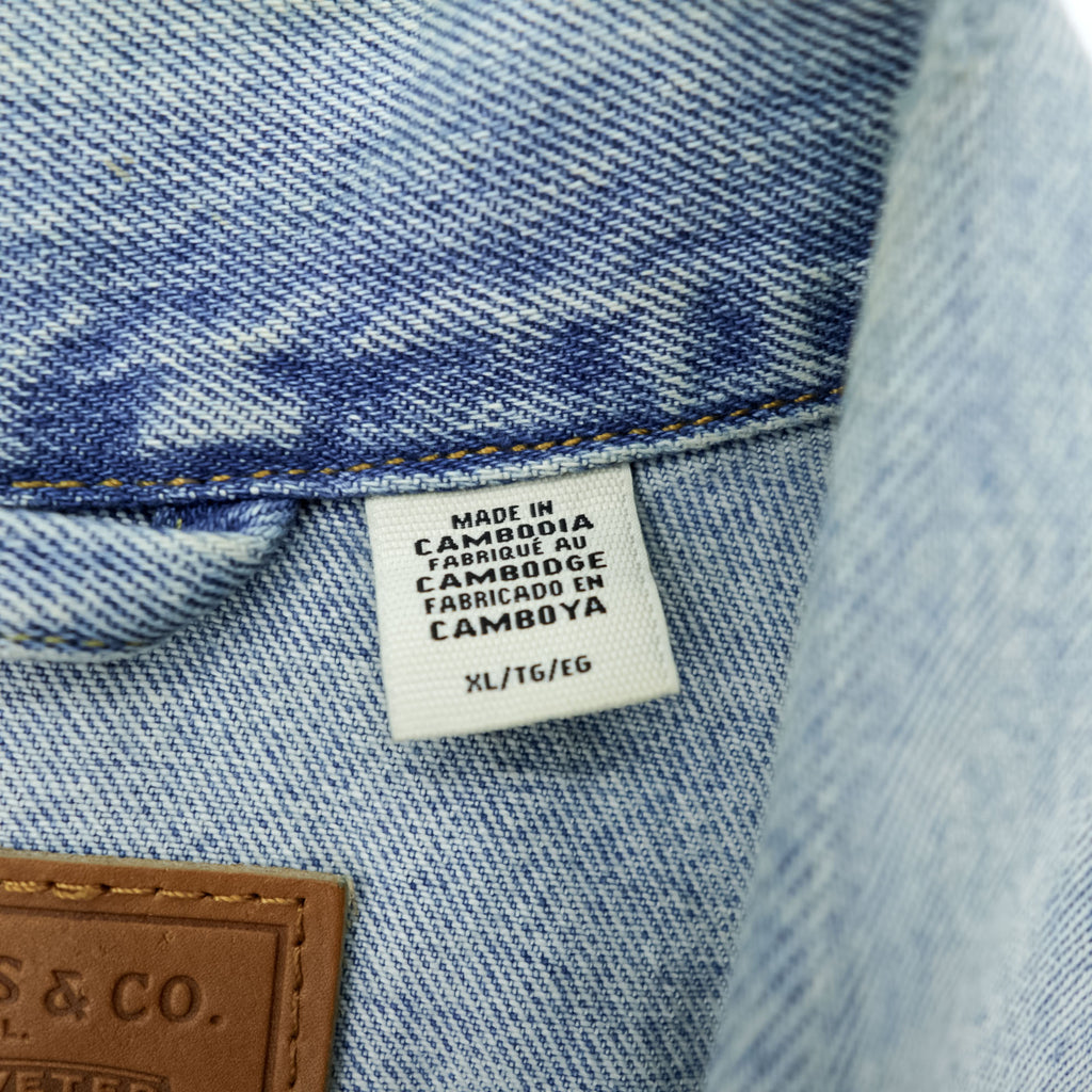 Levi's 大戦モデル 1stタイプ ビッグE ダメージ加工 デニム トラッカージャケット TYPEⅠ Gジャン XL シンチバック 短丈 ダブルプリーツ PREMIUM A3174-0006