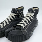 Maison Margiela Tabi Canvas High Hi-Sneakers US8 Canvas Black