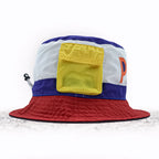 Polo Ralph Lauren リバーシブル カラーブロックド バケットハット メッシュポケット バンジーコード