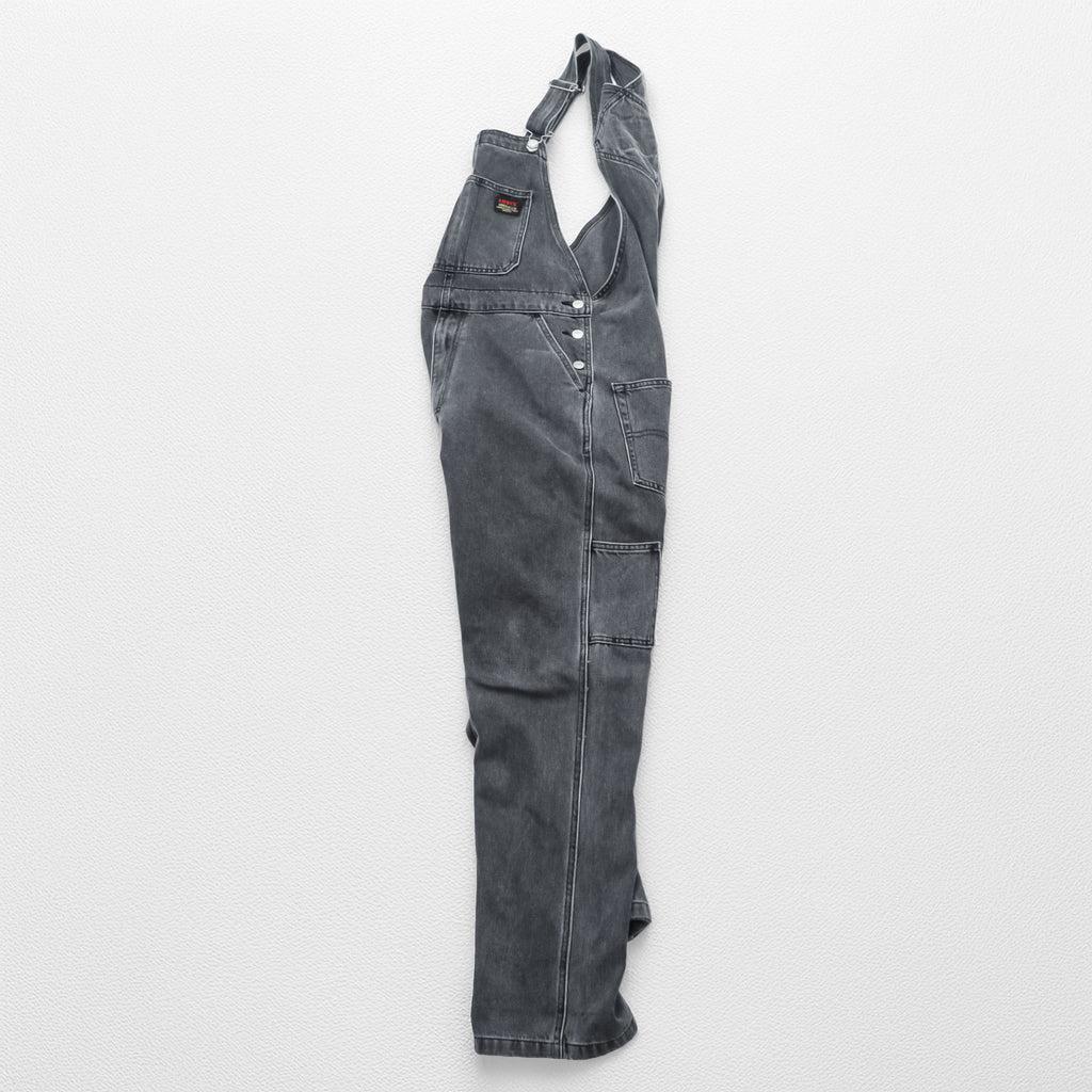 Levi's ユーズド加工 ブラックデニム オーバーオール サロペット M グレー 79107-0006