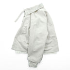 URU TOKYO プルオーバーブルゾン レイヤードジャケット S ベージュ リネン 短丈 PULLOVER LAYERED BLOUSON 22SCL01 日本製
