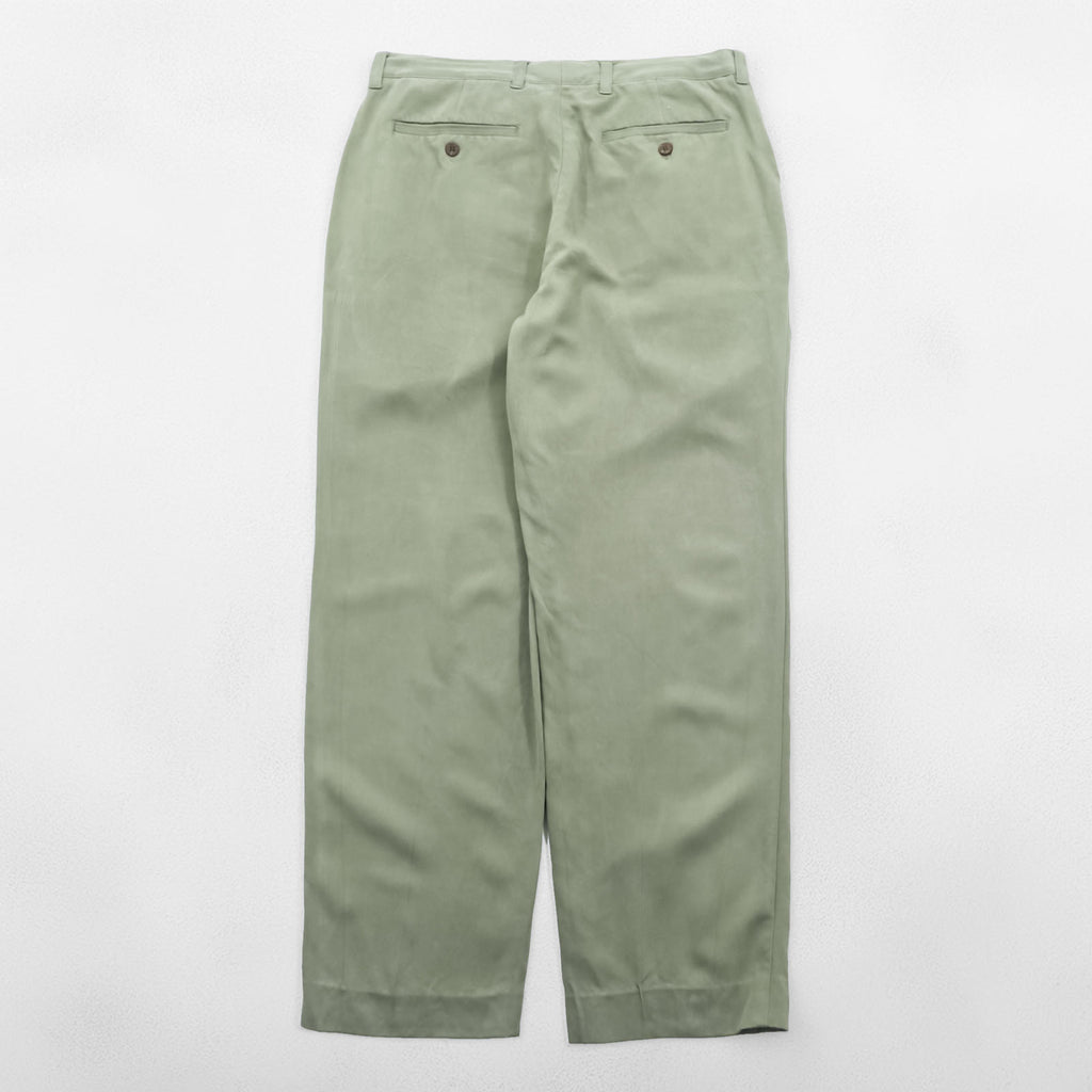TOMMY BAHAMA 90年代 ヴィンテージ 2タック ワイド スラックス パンツ L ベージュ シルク RELAX FIT