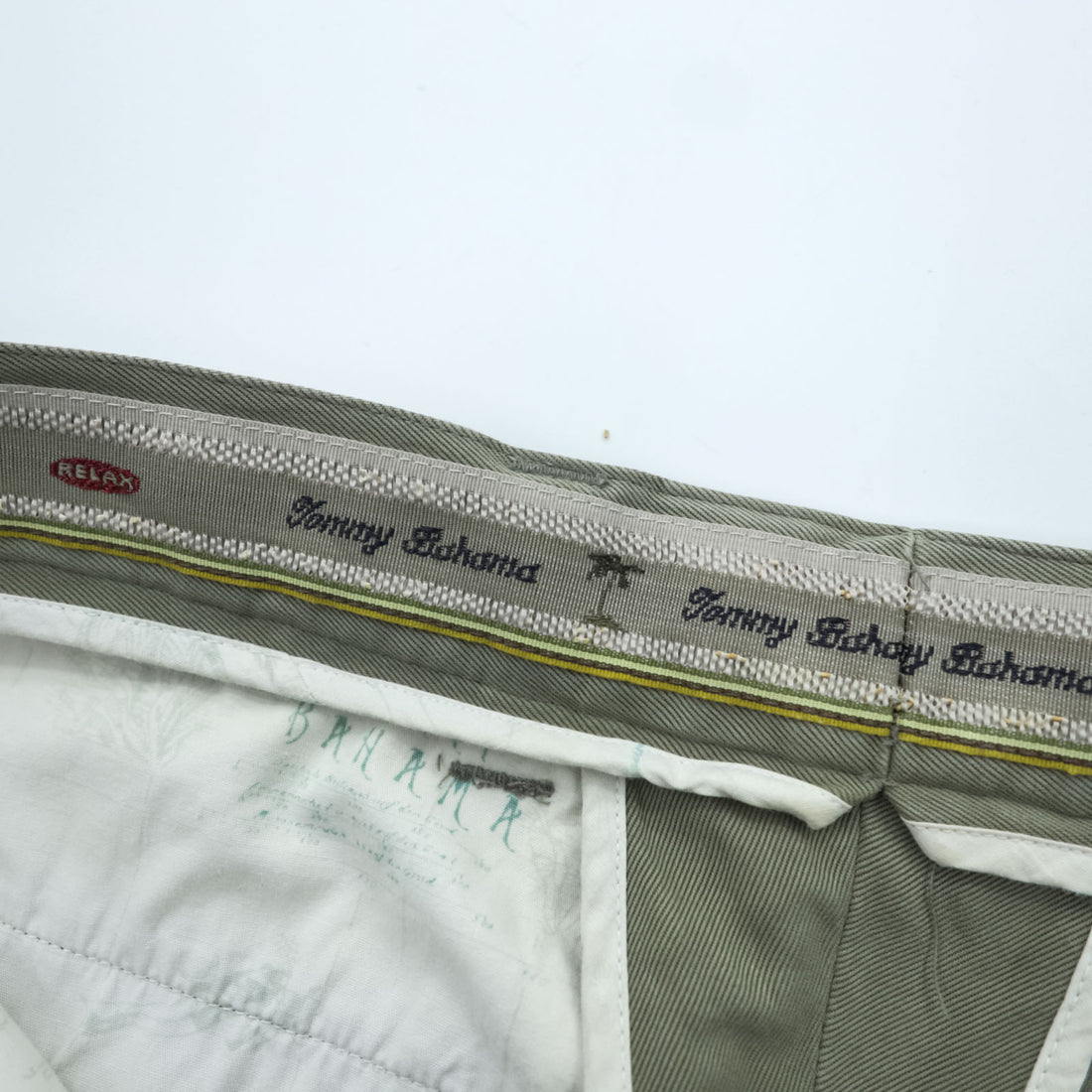TOMMY BAHAMA 90年代 ヴィンテージ 2タック ワイド スラックス パンツ L ベージュ シルク RELAX FIT