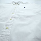 Ralph Lauren 90s Oxford button-down shirt, size L, white, black, with small pony embroidery.