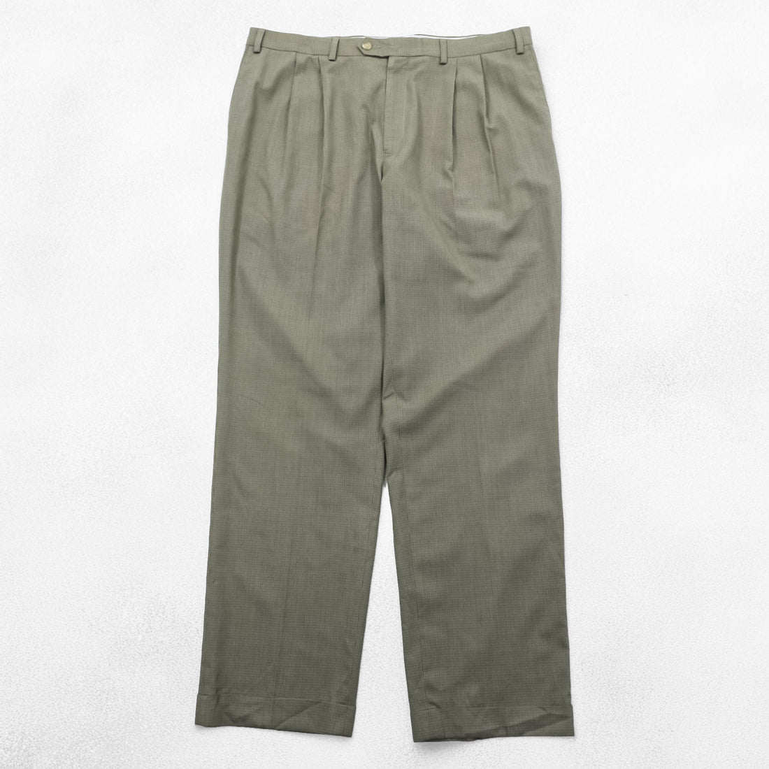 Ralph Lauren 90年代 2タック ワイド スラックス パンツ L ブラウン レーヨン WASHABLE
