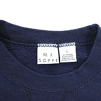 Vintage 90s SOFFE Air Force Sweatshirt Navy Blue Size L Made in USA V-Gusset Military