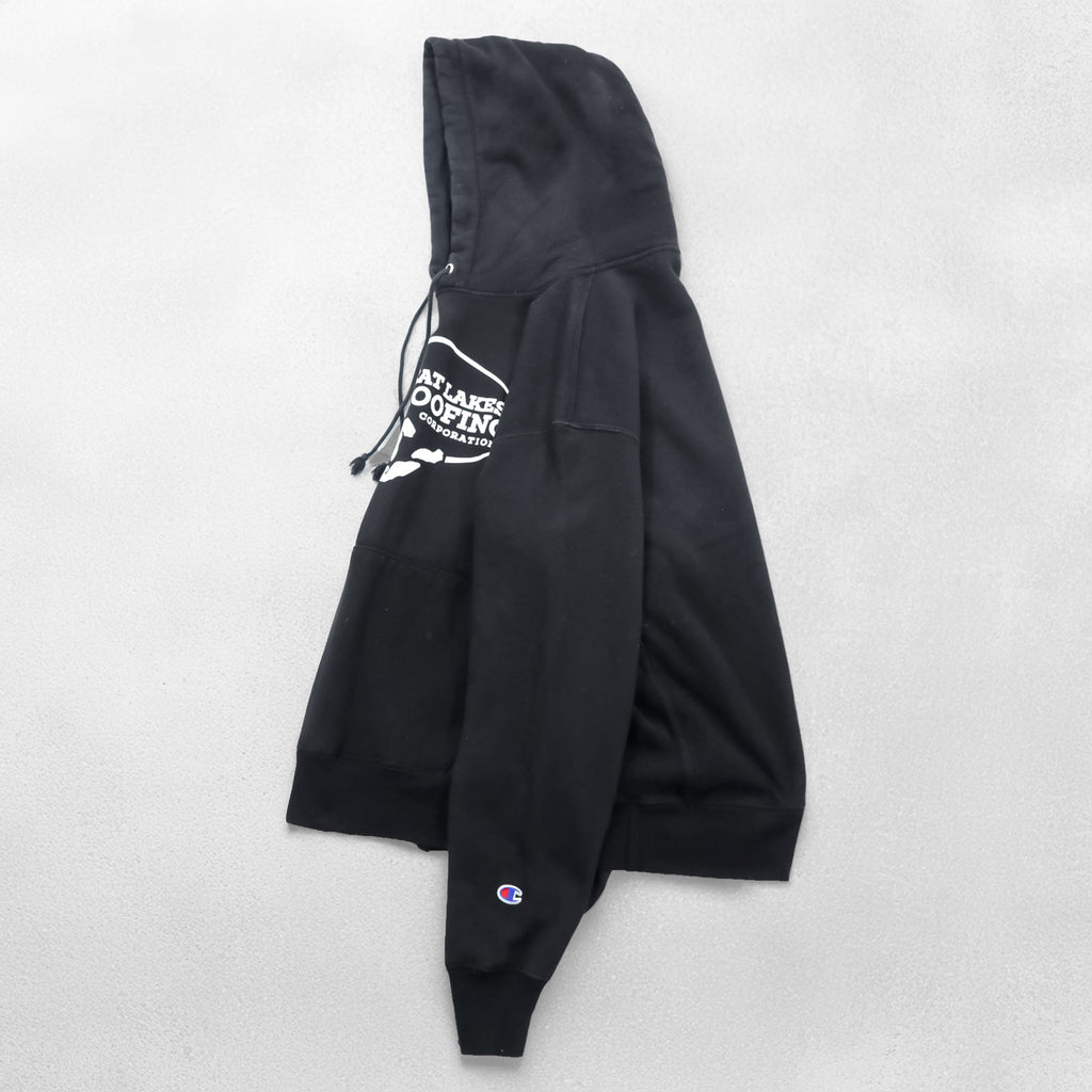Champion リバースウィーブ 青単タグ 復刻 REVERSE WEAVE パーカー XL ブラック プルオーバー カンガルーポケット