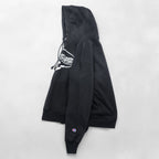 Champion リバースウィーブ 青単タグ 復刻 REVERSE WEAVE パーカー XL ブラック プルオーバー カンガルーポケット