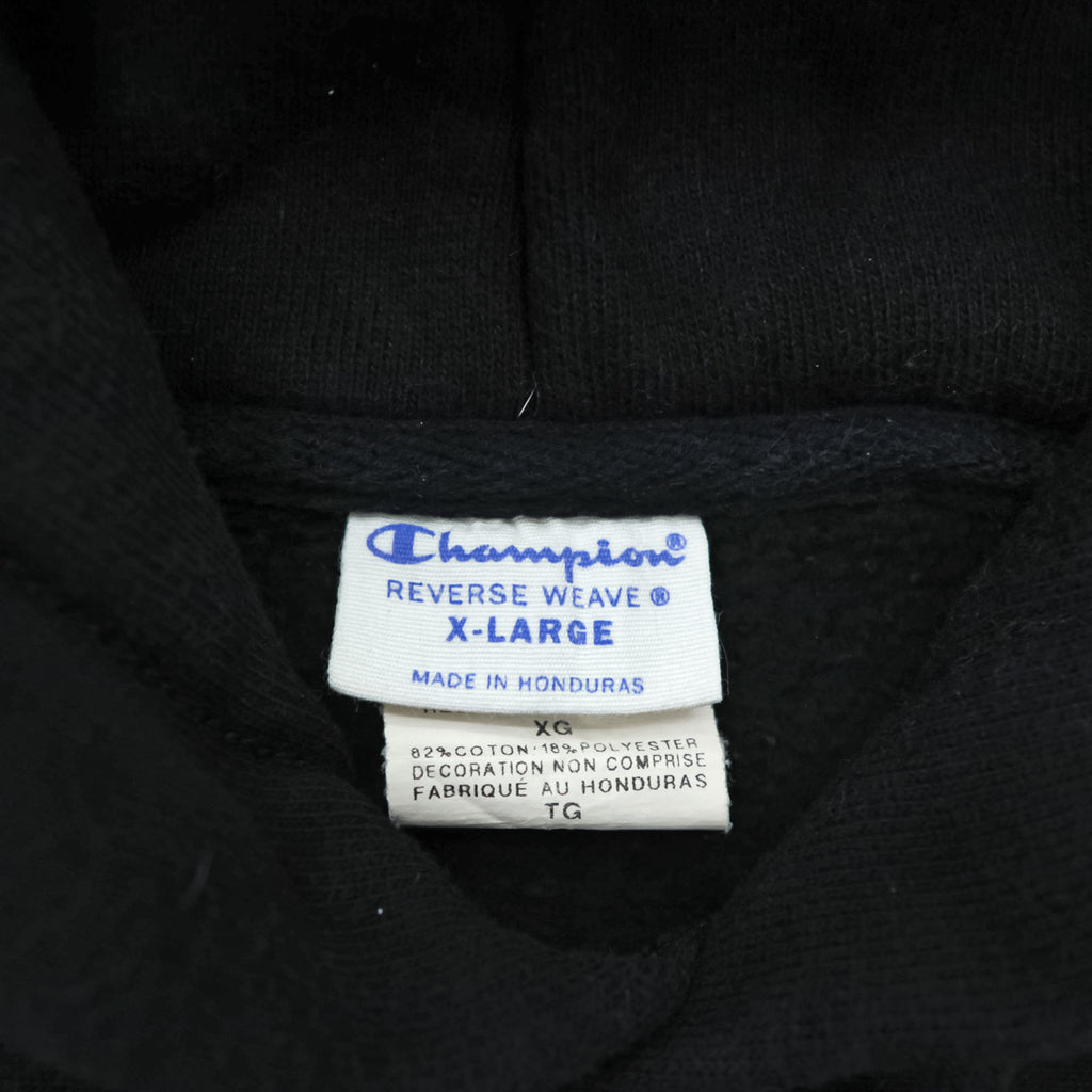 Champion リバースウィーブ 青単タグ 復刻 REVERSE WEAVE パーカー XL ブラック プルオーバー カンガルーポケット
