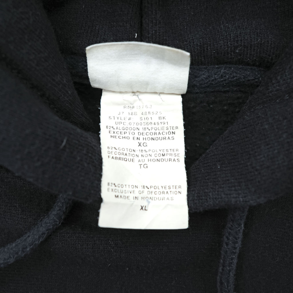 Champion リバースウィーブ 青単タグ 復刻 REVERSE WEAVE パーカー XL ブラック プルオーバー カンガルーポケット