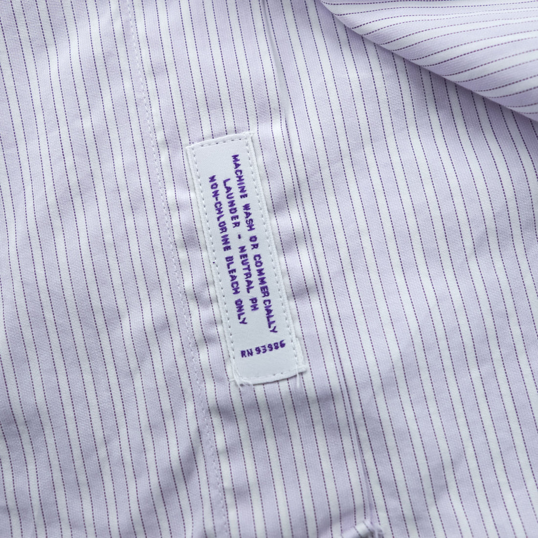 Brooks Brothers USA製 ワイドカラー クレリックシャツ ドレスシャツ L パープル ホワイト ストライプ ALL EGYPTIAN COTTON WOVEN IN ITALY