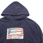 DENIM & SUPPLY RALPH LAUREN 星条旗 パーカー L ネイビー カンガルーポケット