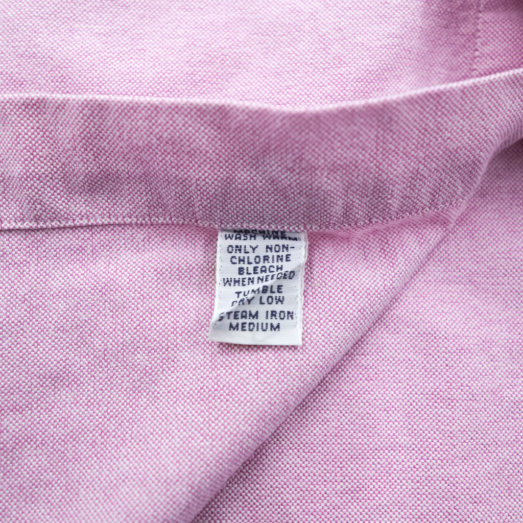Ralph Lauren 90年代 クラシックフィット オックスフォード ボタンダウンシャツ M ピンク スモールポニー刺繍 ロゴ 胸ポケット