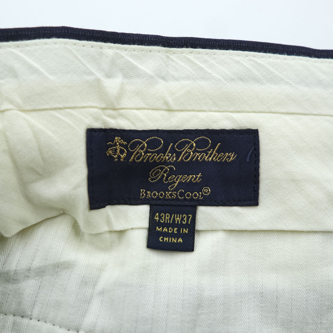 Brooks Brothers スラックス パンツ L ストライプ ネイビー REGENT BROOKS COOL