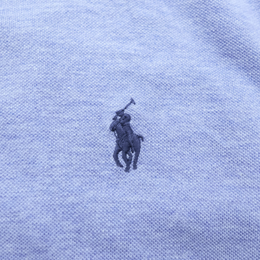 Ralph Lauren 鹿の子 ボタンダウンシャツ L ブルー FETHERWEIGHT MESH スモールポニー 刺繍 ロゴ
