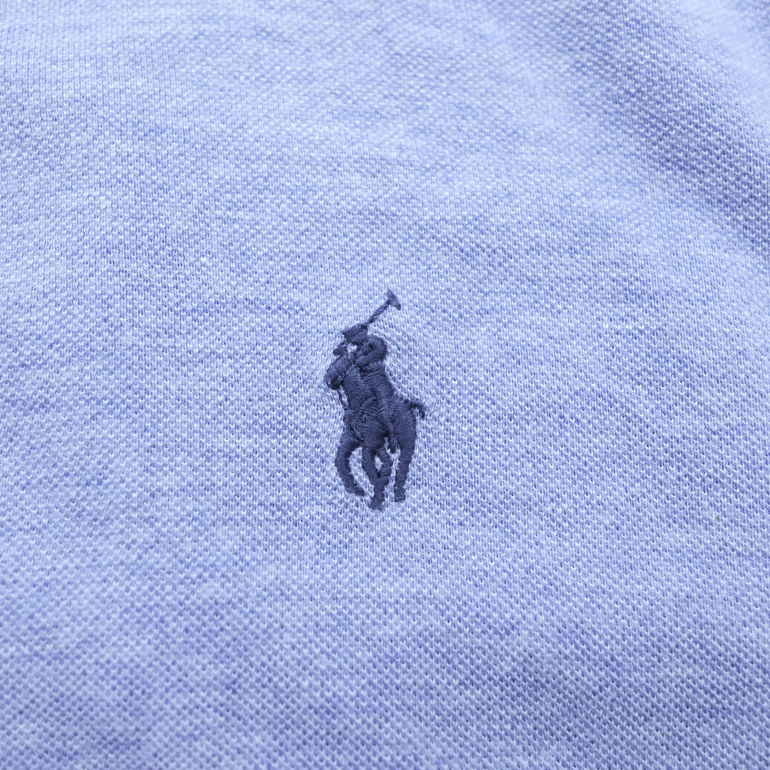 Ralph Lauren 鹿の子 ボタンダウンシャツ L ブルー FETHERWEIGHT MESH スモールポニー 刺繍 ロゴ