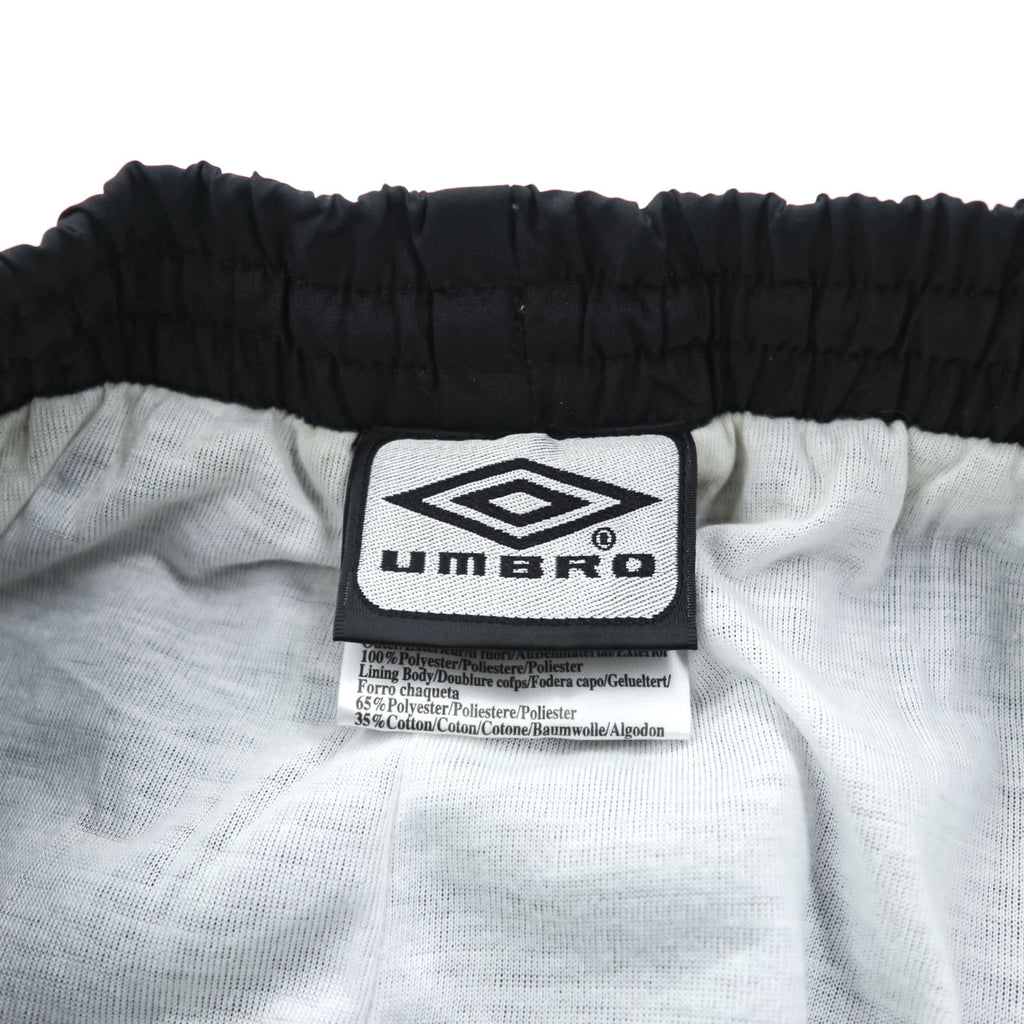 umbro トラックパンツ ジャージ XL ブラック サイドライン 裾ジップ ナイロン