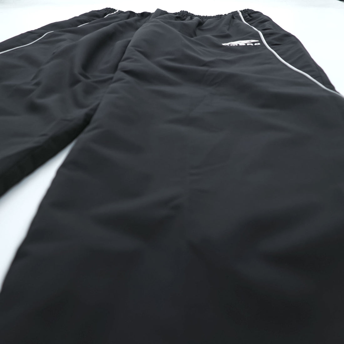 umbro トラックパンツ ジャージ XL ブラック サイドライン 裾ジップ ナイロン