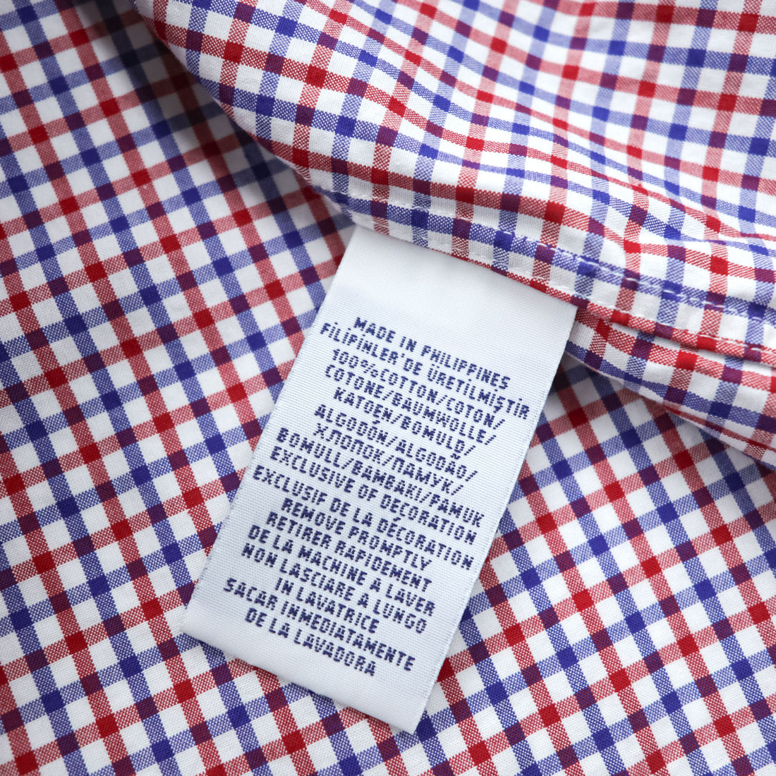 Polo Ralph Lauren ボタンダウンシャツ M チェック トリコロールカラー スモールポニー 刺繍 ロゴ