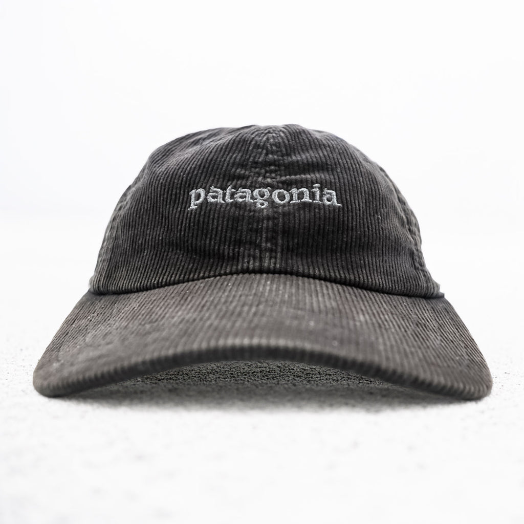 Patagonia Corduroy Cap with One-Point Logo, Gray, Snapback, 33535