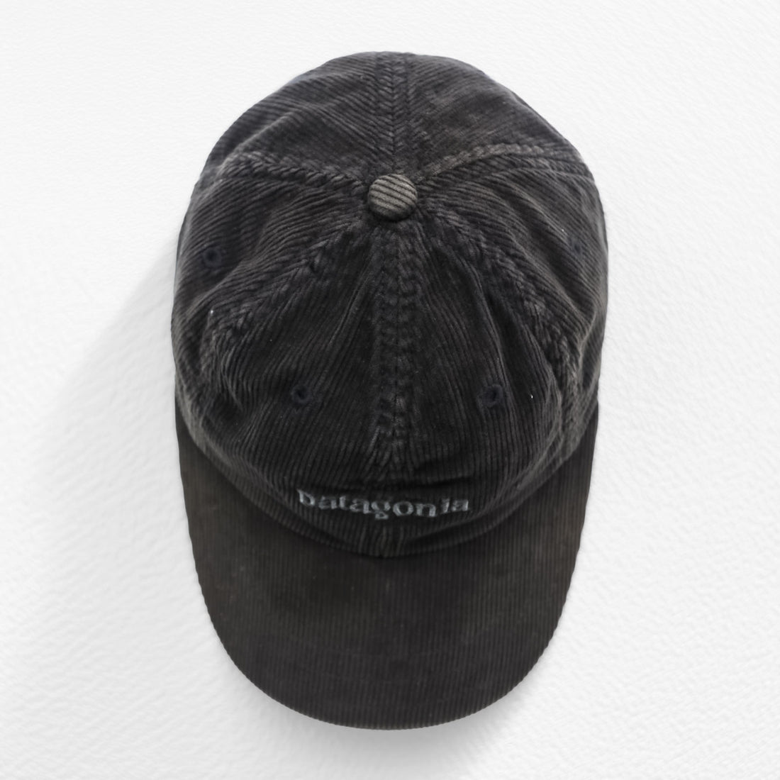 Patagonia Corduroy Cap with One-Point Logo, Gray, Snapback, 33535