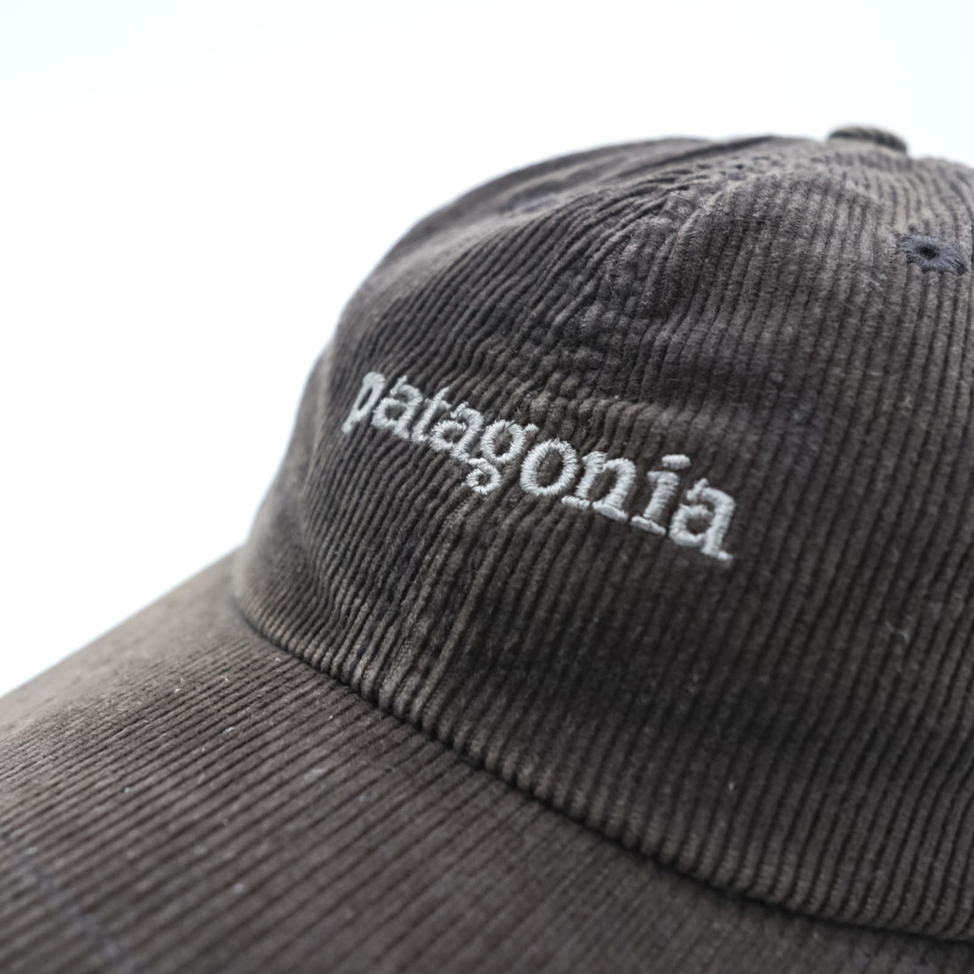 Patagonia Corduroy Cap with One-Point Logo, Gray, Snapback, 33535