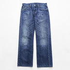 Levi’s 501 Straight Leg Button Fly Denim Jeans W34 L34 Indigo Faded Whiskered