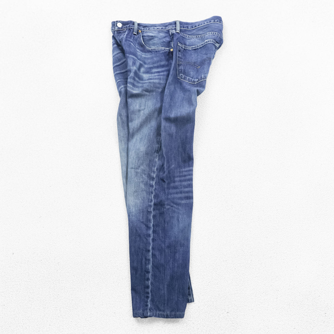 Levi’s 501 Straight Leg Button Fly Denim Jeans W34 L34 Indigo Faded Whiskered