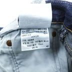 Levi’s 501 Straight Leg Button Fly Denim Jeans W34 L34 Indigo Faded Whiskered