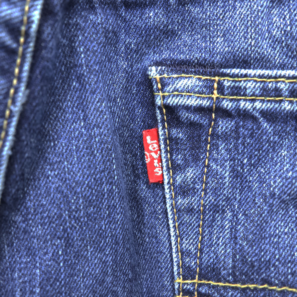Levi’s 501 Straight Leg Button Fly Denim Jeans W34 L34 Indigo Faded Whiskered