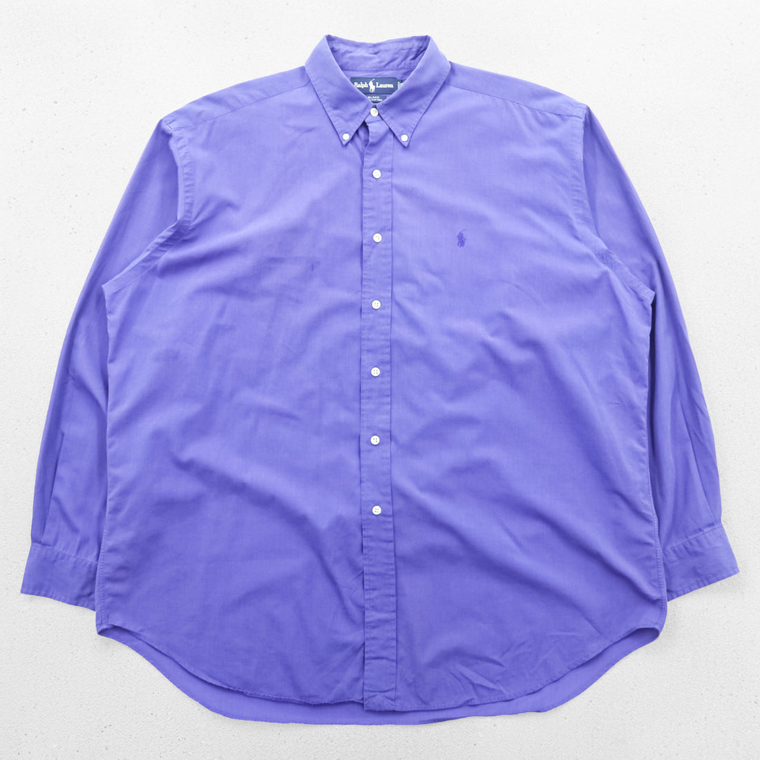 Ralph Lauren 90s button-down shirt, size XL, blue (BLAKE), with small pony embroidery.
