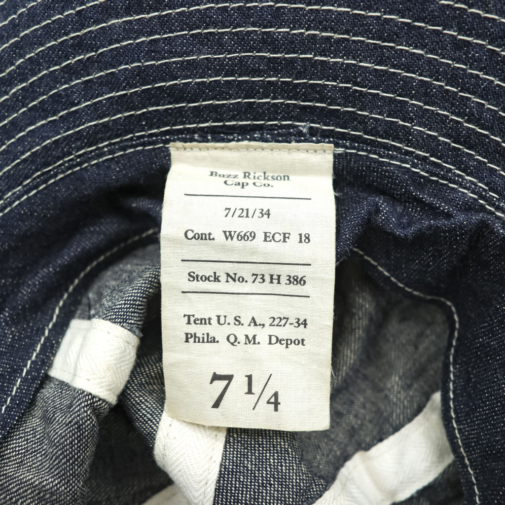 BUZZ RICKSON'S Made in Japan Denim Work Hat Bucket Hat US ARMY One Wash BR01476