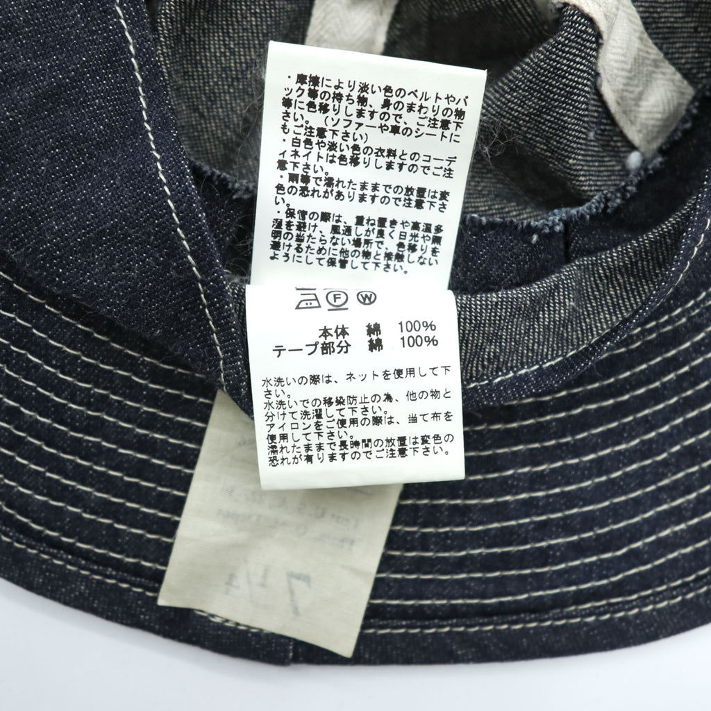 BUZZ RICKSON'S Made in Japan Denim Work Hat Bucket Hat US ARMY One Wash BR01476