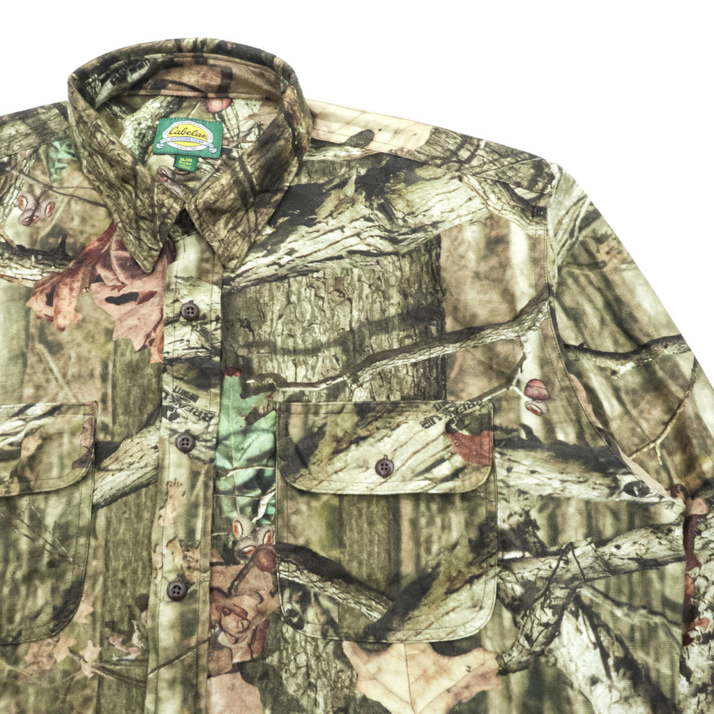 Cabela’s 90年代 リアルツリーカモ 長袖 シャツ ハンティングシャツ XL カーキ カモフラ 胸ポケット