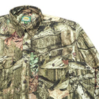 Cabela’s 90年代 リアルツリーカモ 長袖 シャツ ハンティングシャツ XL カーキ カモフラ 胸ポケット